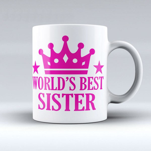 Grabadeal Beautiful White Worlds Best Sister Coffee Mug Gift for Raksha Bandhan